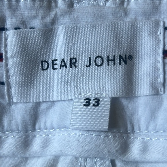Dear John Comfort Hampton Short in Optic White  NWOT Size 27 & 31 - Picture 7 of 14